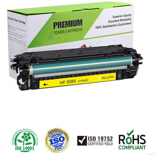 Compatible CF362X ( HP 508X ) High Capacity Yellow Toner Cartridge-1